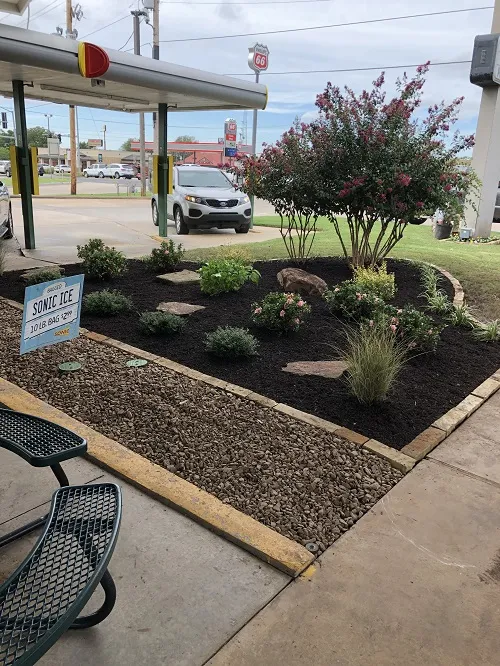 Commercial flowerbed